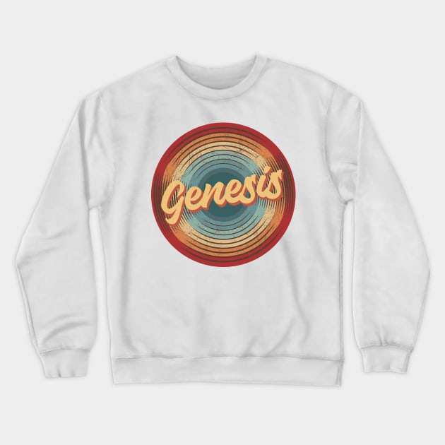 Genesis Vintage Circle Crewneck Sweatshirt by musiconspiracy